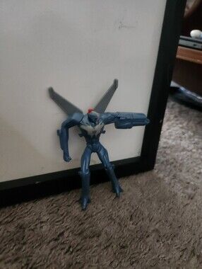 Hasbro Mcdonald’s Happy Meal Toy 2013 Transformers Silver Robot Airplane Wings